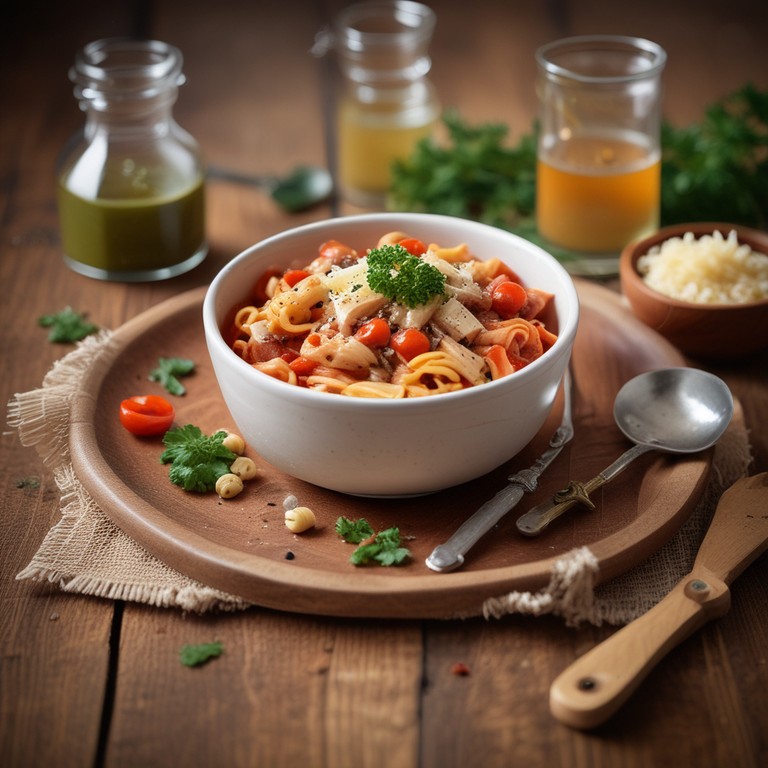 Pasta Mediterránea con Atún y Alcaparras