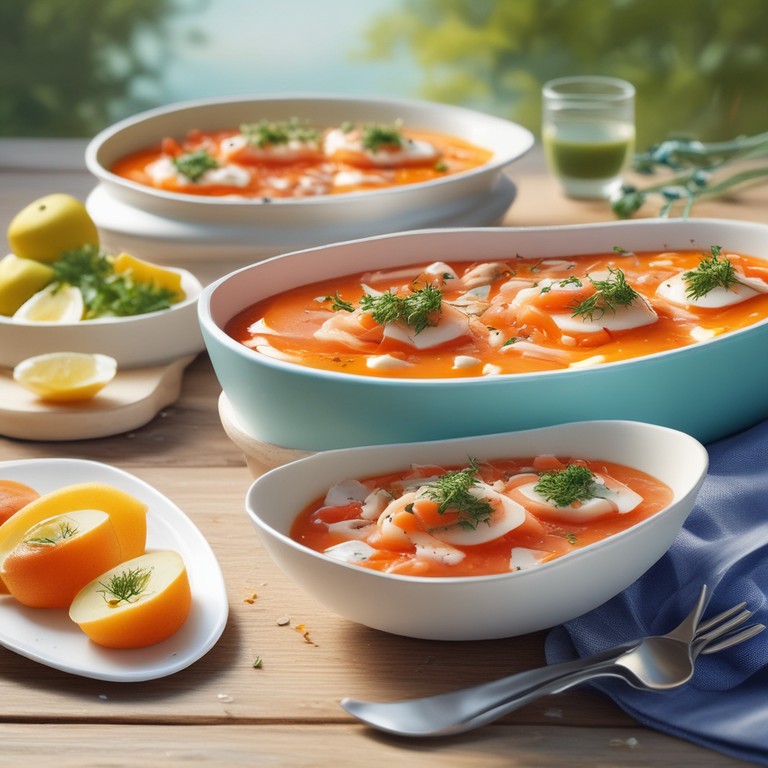 Salmorejo Fresco con Gravlax y Huevo Duro
