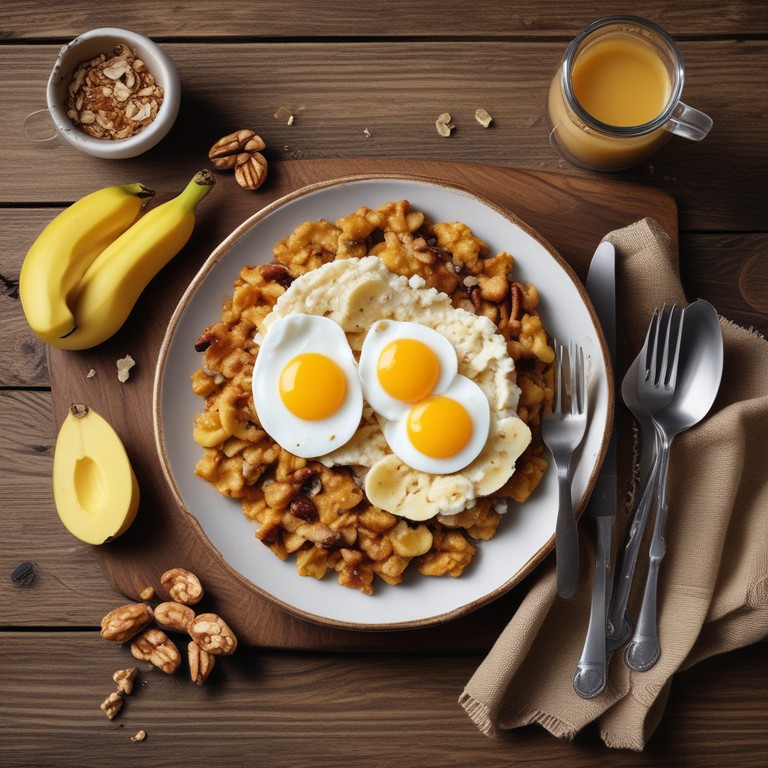 Сытный завтрак для набора массы