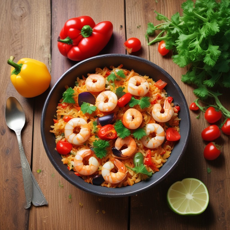 Shrimp and Vegetable Rice Delight