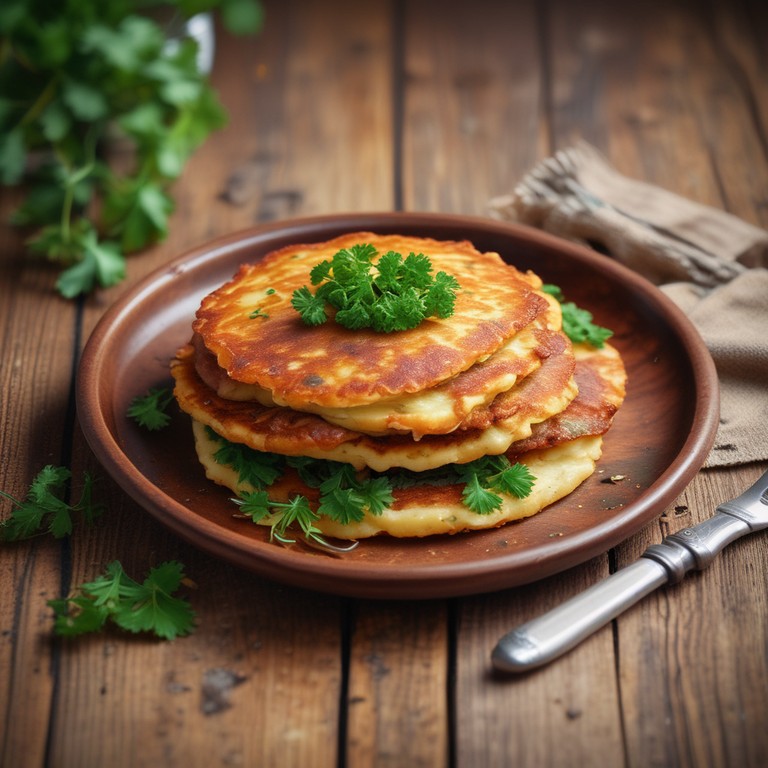 Galettes de Pommes de Terre aux Saucisses et Persil