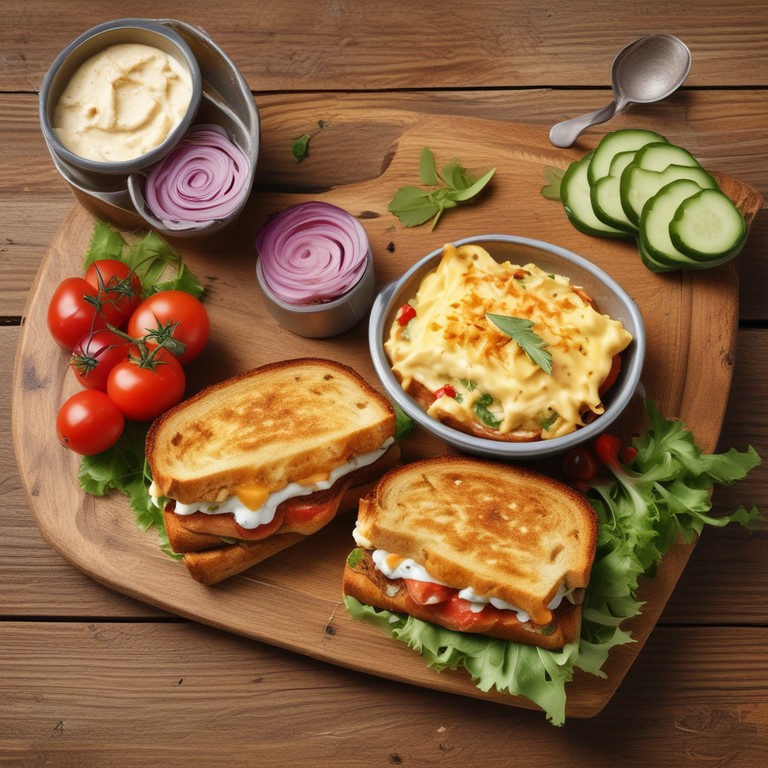 Tandoori Cheese Melt Sandwich