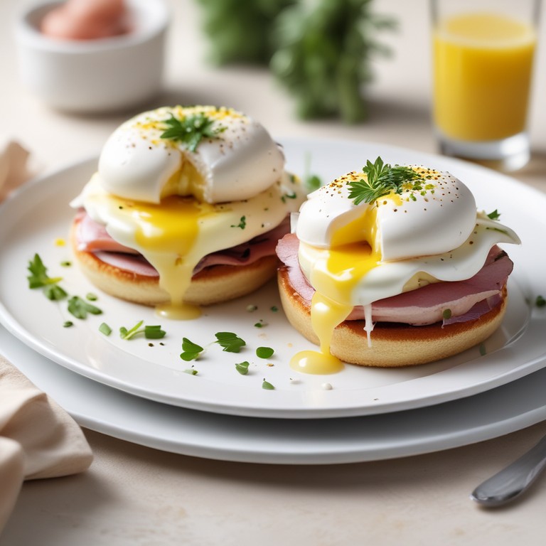 Classic Eggs Benedict with Hollandaise Sauce