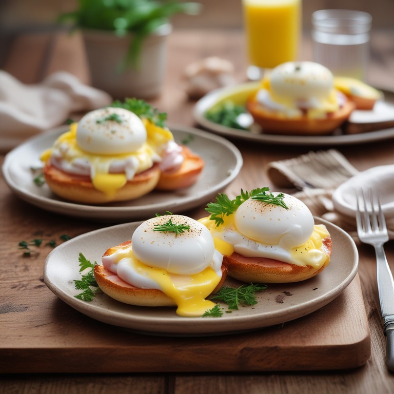 Classic Eggs Benedict with Homemade Hollandaise Sauce
