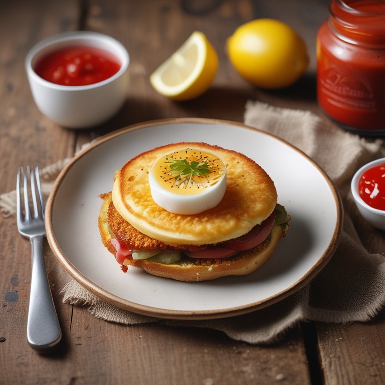 Sándwich de Huevo con Salsa Especial