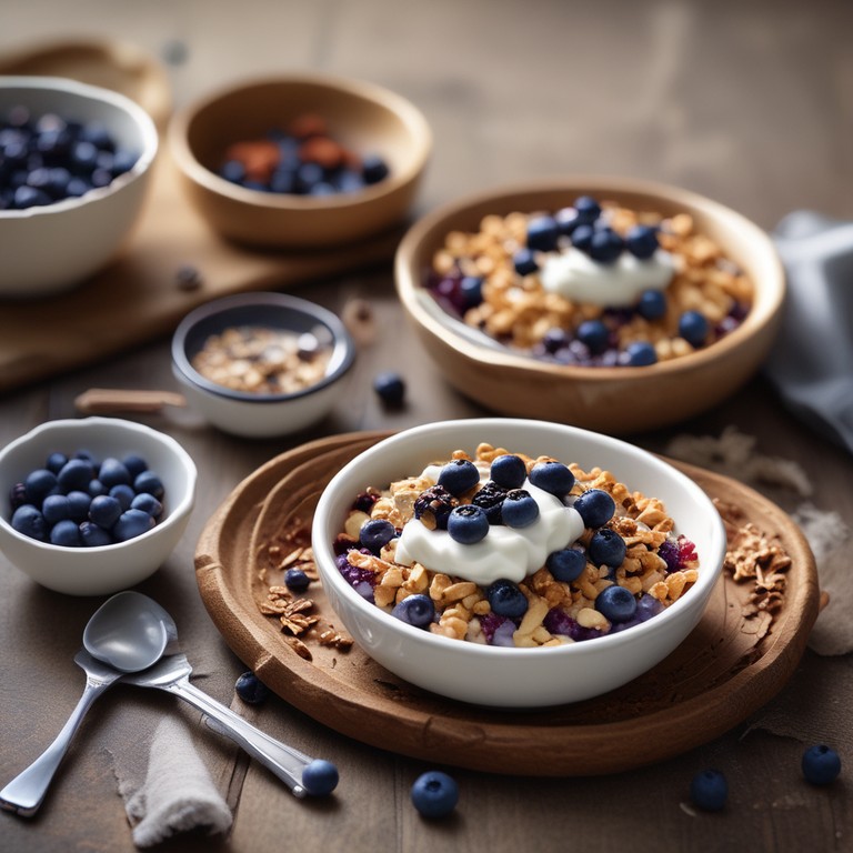 Zoete Skyr Bessencrumble met Crusli