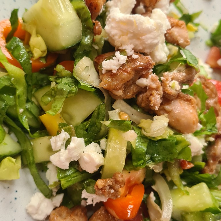 Heerlijke Shoarma Andijvie Salade met Romige Dressing