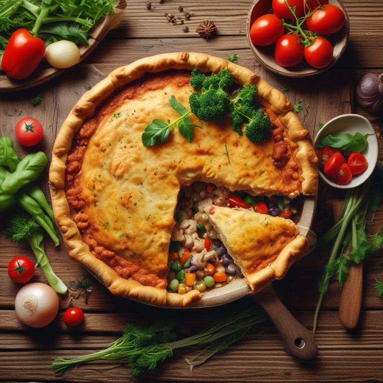 Pastel de Pollo Molido con Costra Dorada