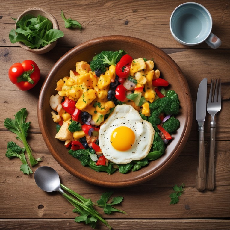 Eier mit Käse und Gemüse – Ein herzhaftes Frühstücksgericht