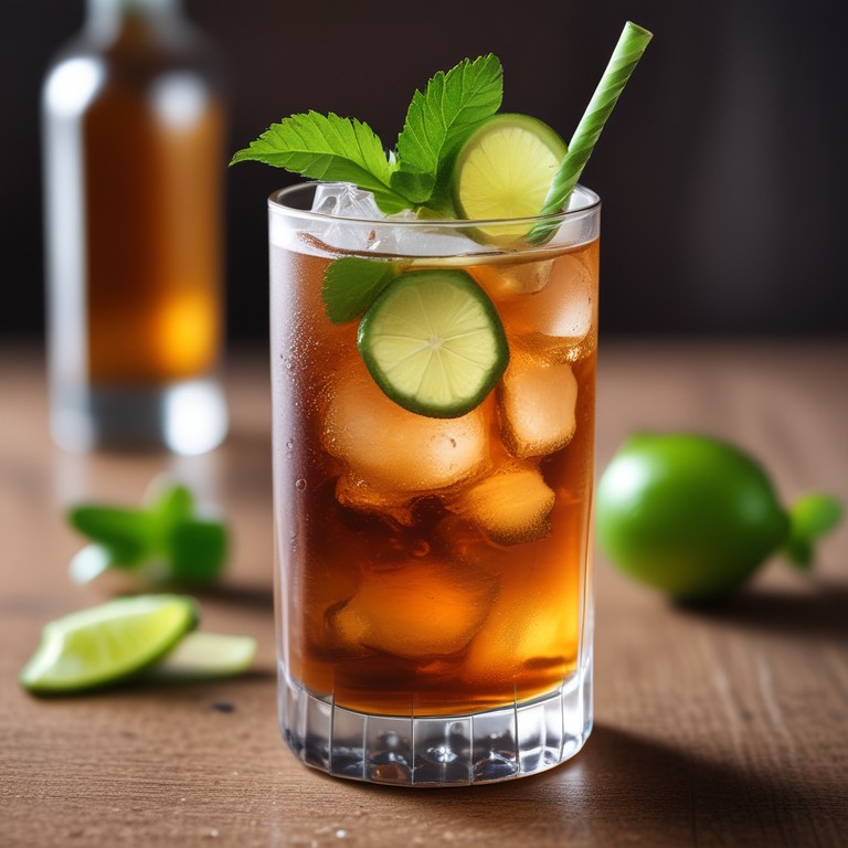 Spritziger Whiskey-Wodka-Cocktail