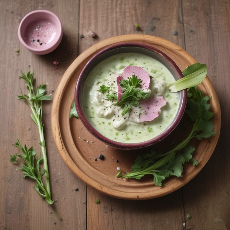 Sauce à la Crème de Laitue aux Poivres et Estragon