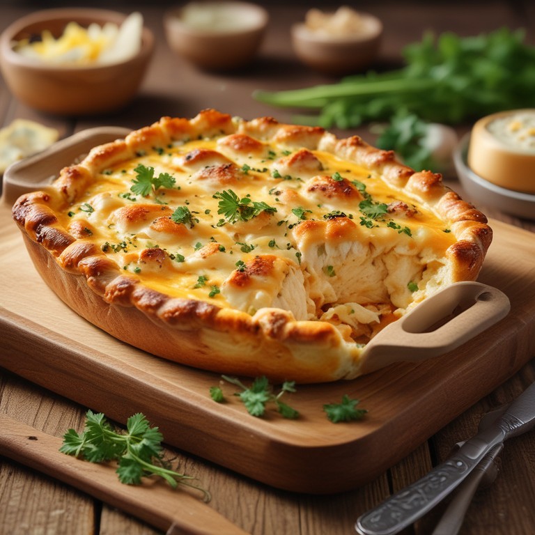 Cheesy Chicken Bread Bake
