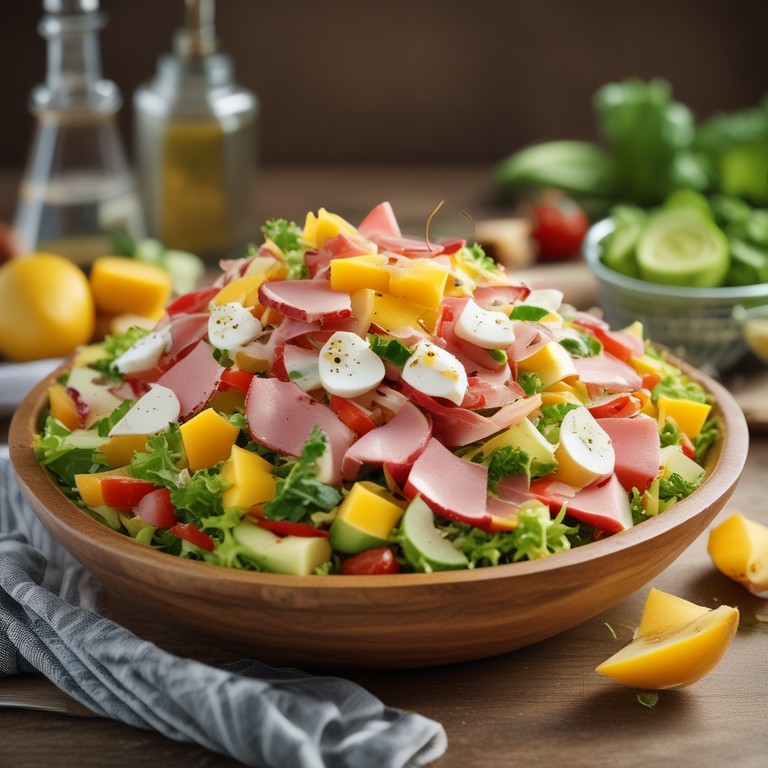 Salada Tropical com Manga e Queijos