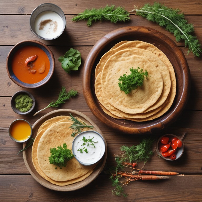 Spicy Wheat Flour Flatbreads