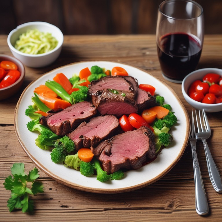Carne Suculenta ao Molho de Vinho Tinto