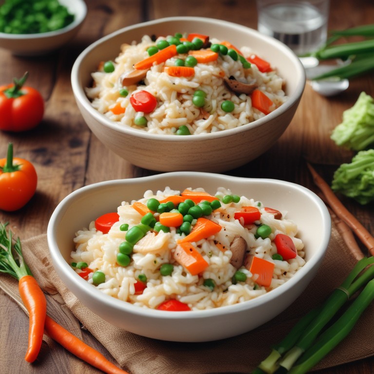 Risotto Chino con Verduras y Salsa de Soja