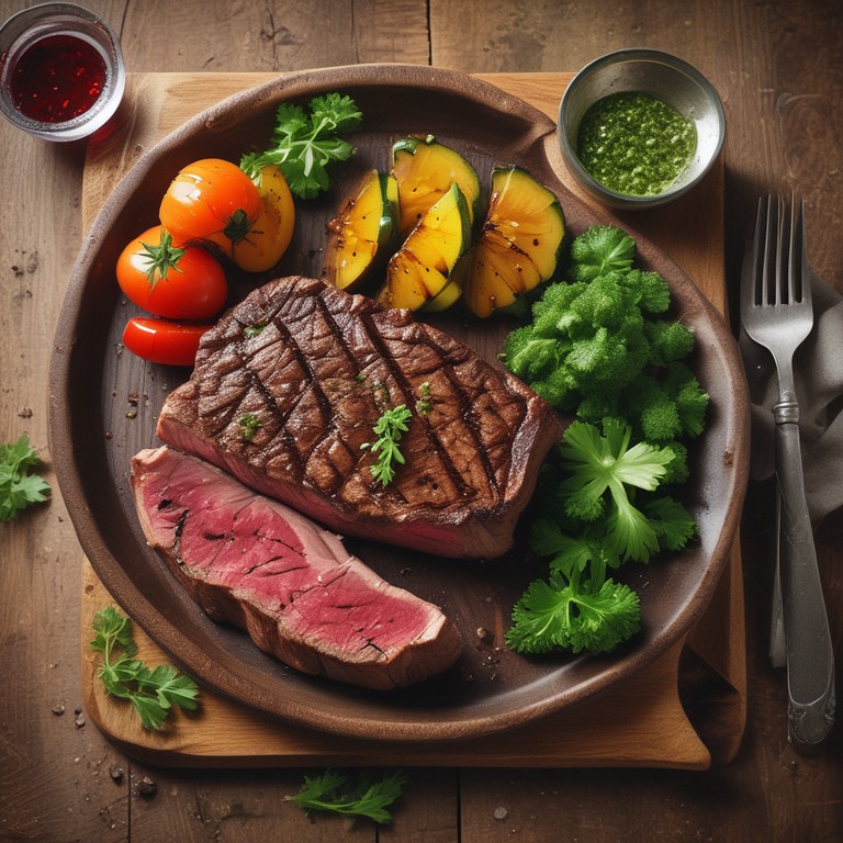 Entreco Grelhado com Molho Chimichurri