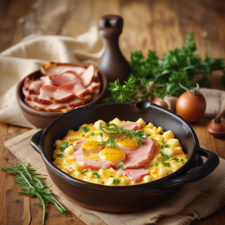 Revoltillo de Huevo con Patatas y Queso - Mr. Cook