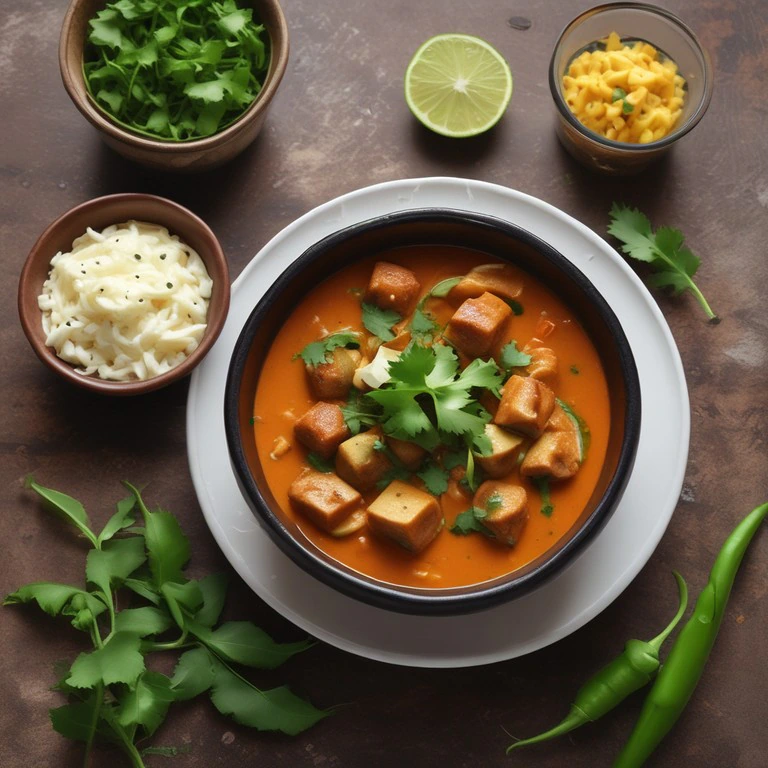 Ema Datchi Delight: A Spicy Green Chili and Cheese Curry