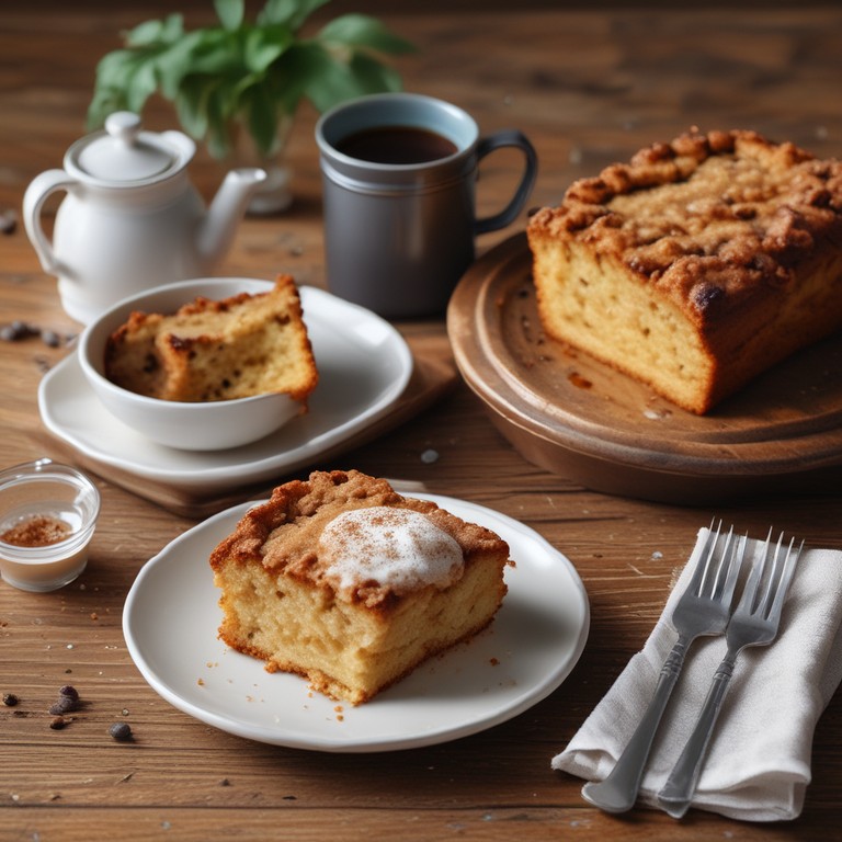 Bolo de Café com Açúcar e Manteiga