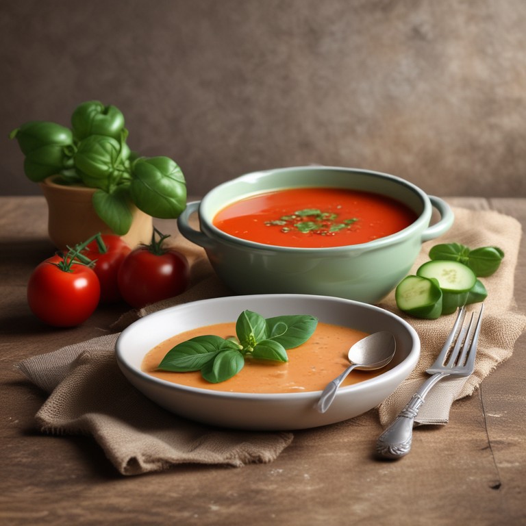 Sopa Fría de Tomate y Pepino