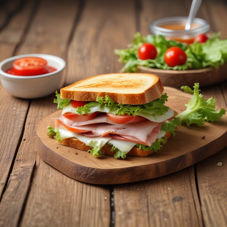 Sanduíche de Queijo e Presunto Clássico