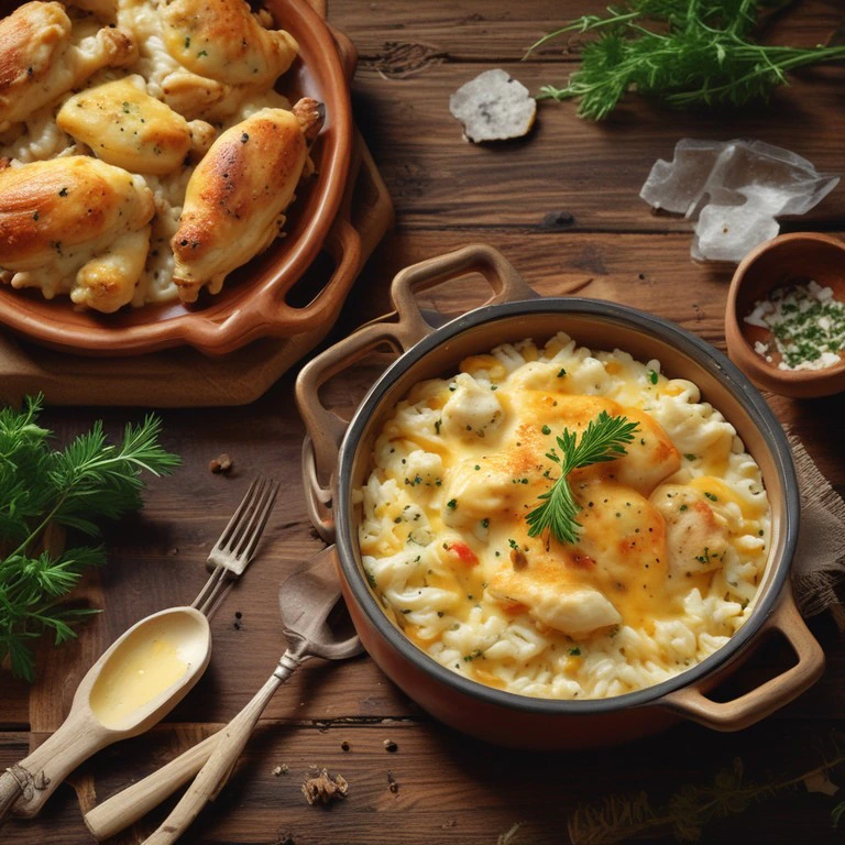 Cheesy Chicken and Rice Delight with a Twist