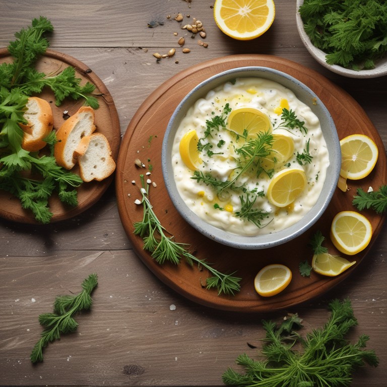Lemon Ricotta Farcia with Herb Infusion