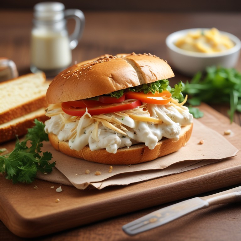 Cheesy Chicken Yogurt Sandwich