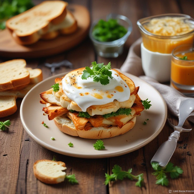 Cheesy Chicken Yogurt Sandwich