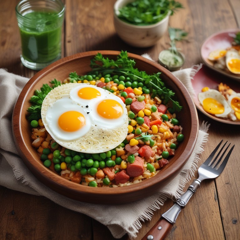 Arroz de Salsicha com Milho e Ervilha