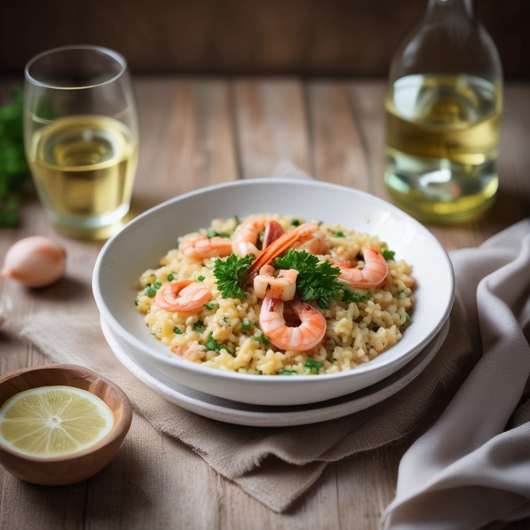 Risotto de Quinua con Langostinos Pelados