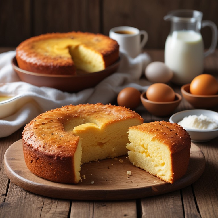 Bolo de Leite com Açúcar e Ovo
