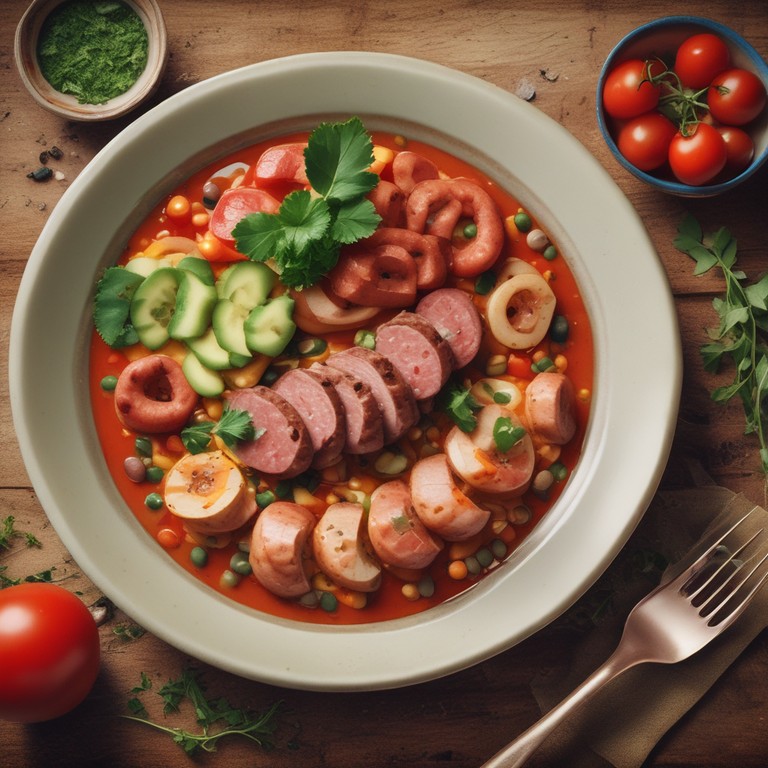 Cuscuz Paulista com Salsicha e Feijão