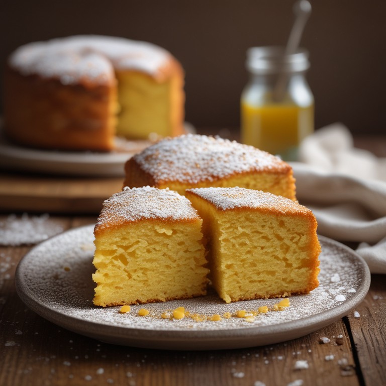 Bolo de Fubá com Farinha de Trigo