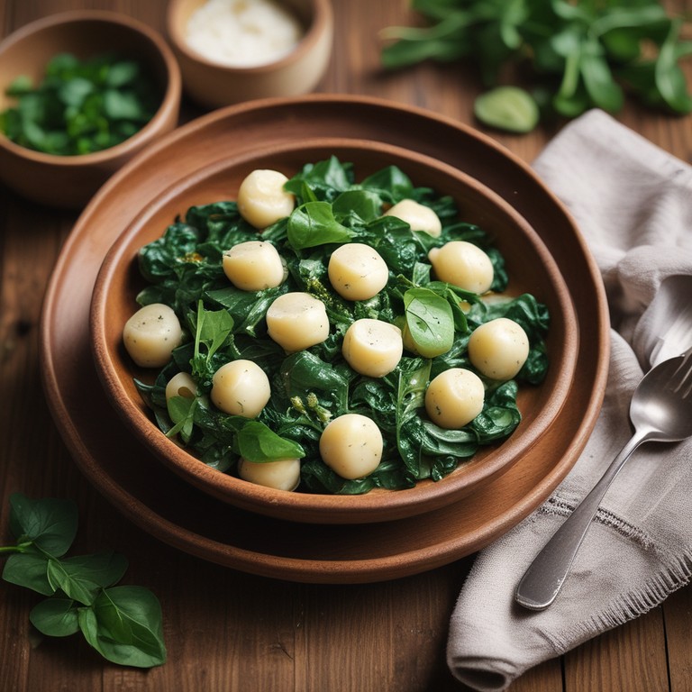 Romige Gnocchi met Spinazie en Parmezaanse Kaas
