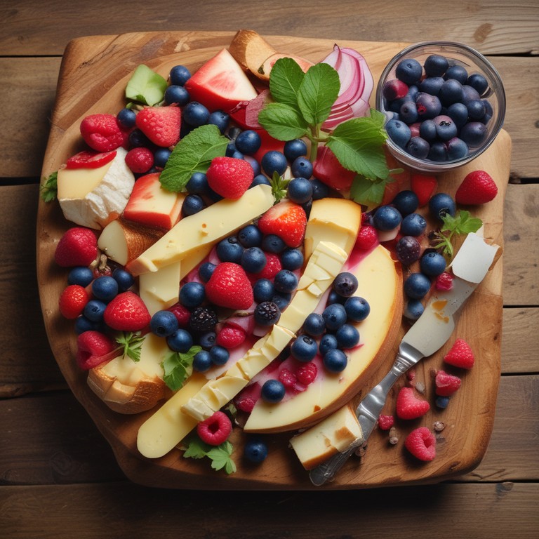 Plateau de Fromages et Fruits Rouges