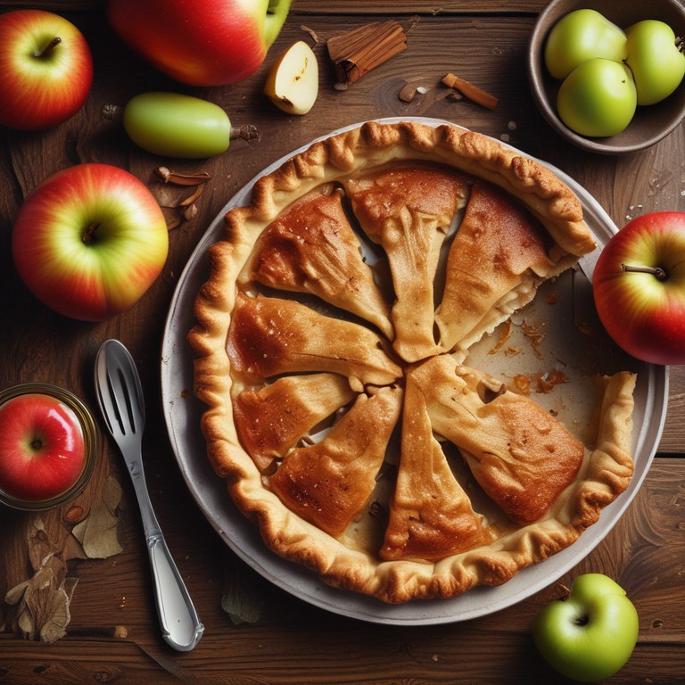 Tarta de Manzana con Maizena y Miel