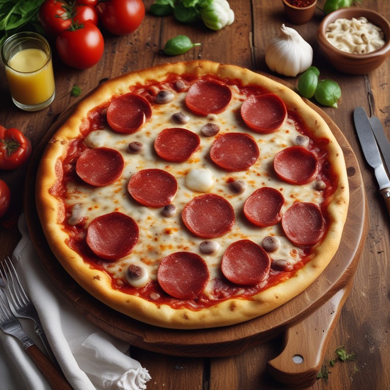 Perfect Pepperoni Pizza with Hand-Tossed Crust