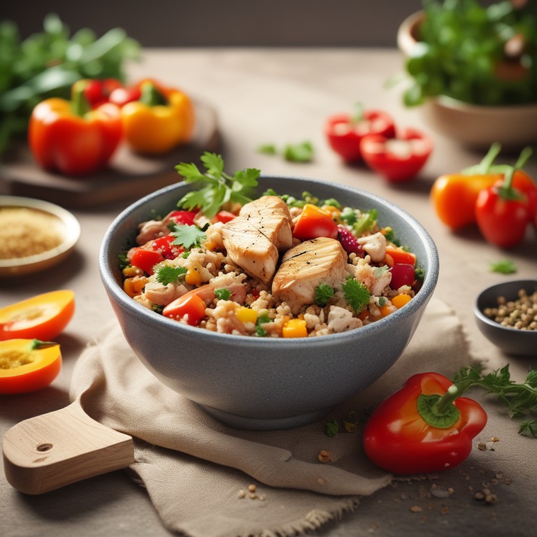 Eiwitrijke Kip Quinoa Bowl