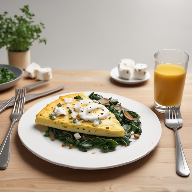 Eiwitrijke Omelet met Spinazie en Champignons