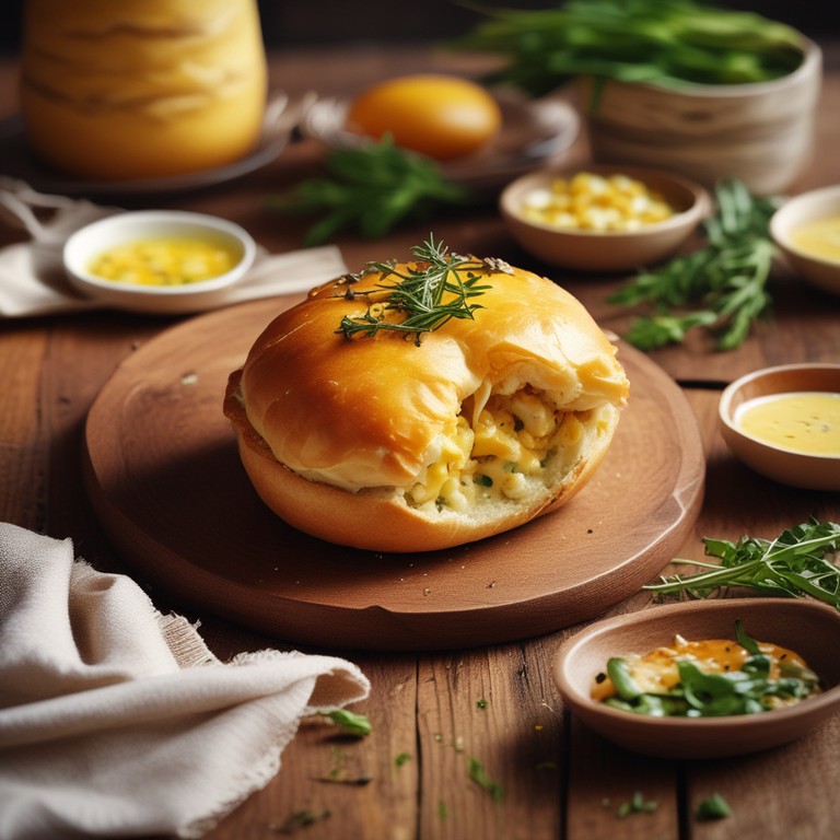 Pão Rei Recheado com Queijo e Milho