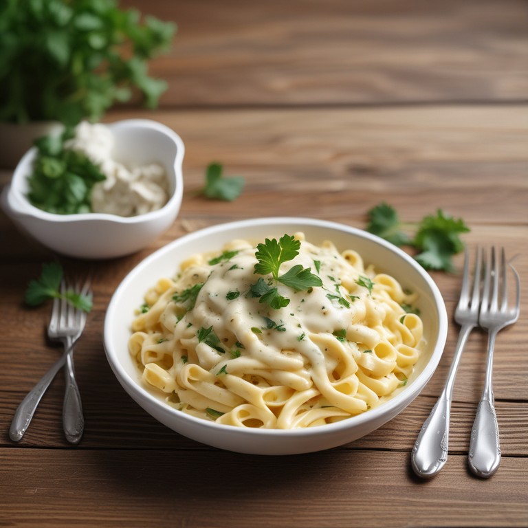 Macarrão ao Molho Branco Cremoso