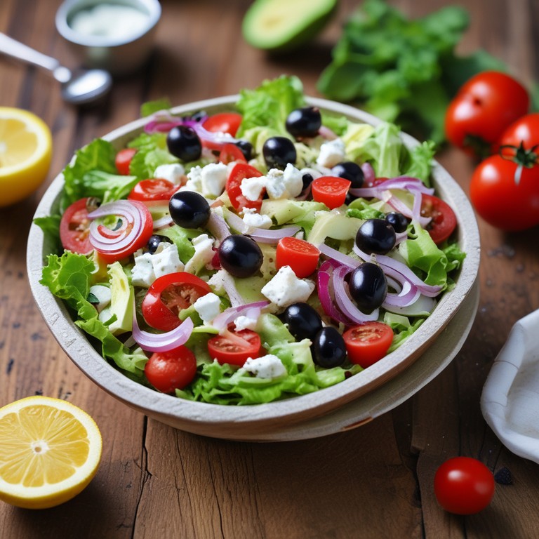 Ensalada Fresca de Lechuga y Tomate