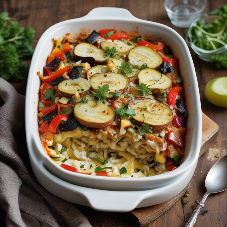 Mediterranes Gemüsegratin mit Feta