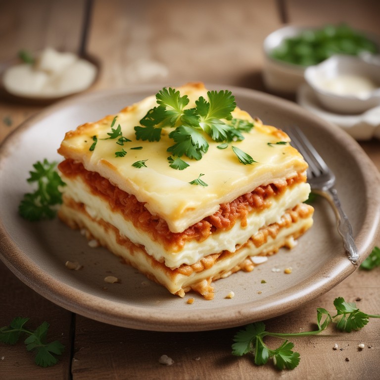 Lasanha de Arroz Cremoso