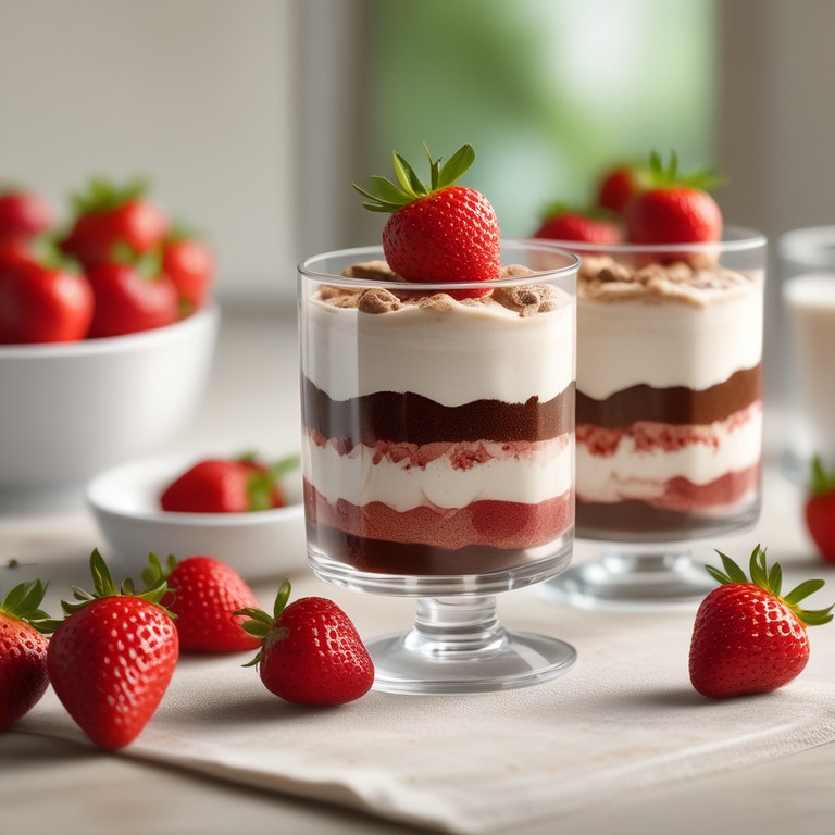 Delícia de Morango com Chocolate