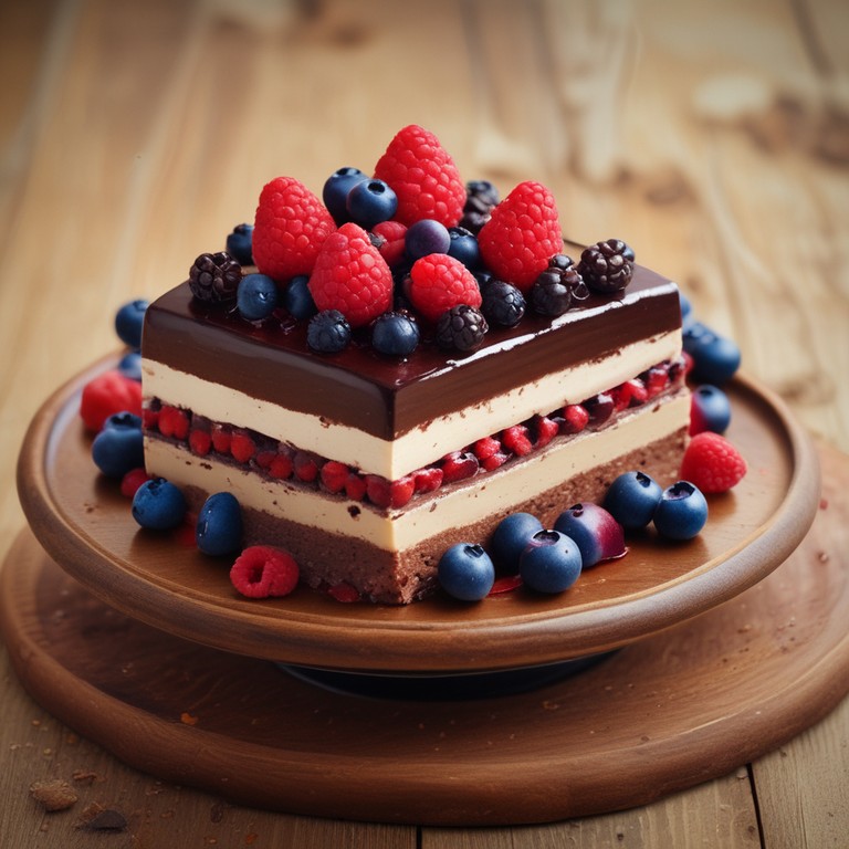 Semifreddo au Chocolat et Fruits Rouges