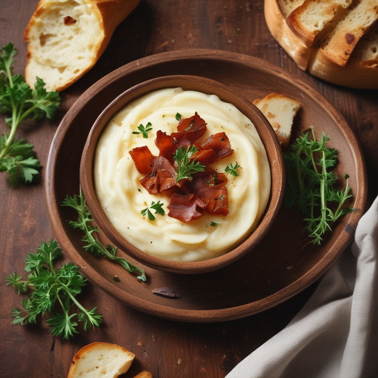 Purê de Batata com Bacon Crocante