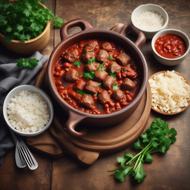 Delícia de Carne Moída com Linguiça e Molho de Tomate